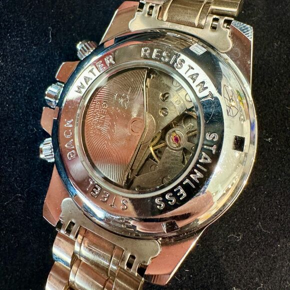 Oversized Fashion Watch in Silver Tones - Picture 3 of 7